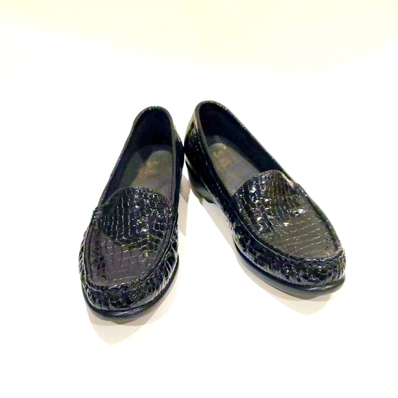 SAS Croc Print Loafer Black Size 9 AAA - Picture 5 of 11